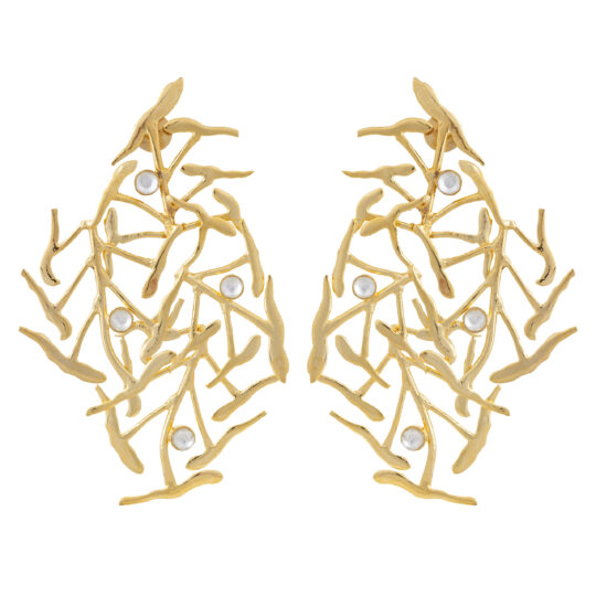 Dramatic Gold Earrings
