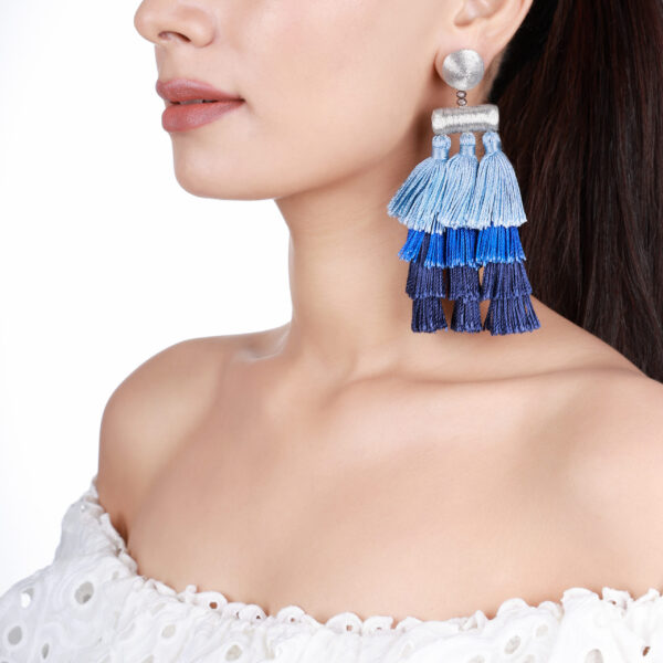long feather earrings
