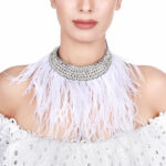 Handcrafted Feather Choker Necklace